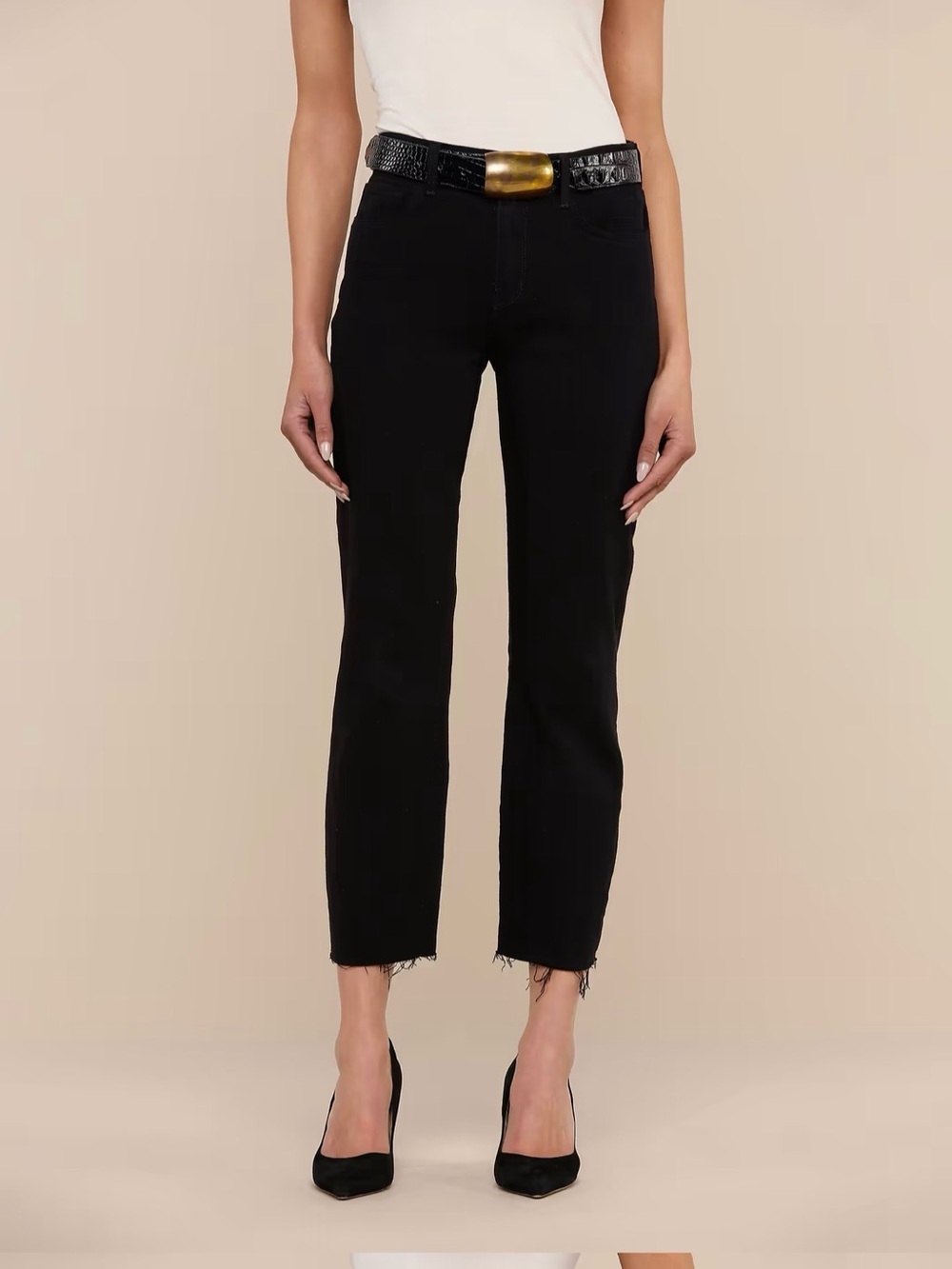L'AGENCE MATERNITY Sada Slim-Leg Cropped Jean